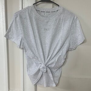 DKNY Light Gray Short Sleeve Logo Tee